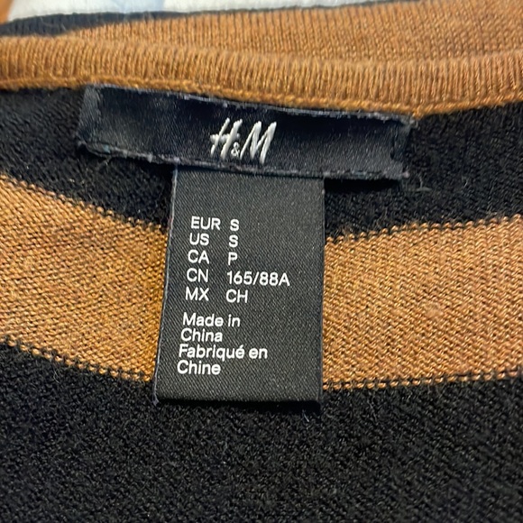 H&M dress/tunic-soft vegan leather shoulder top-slit on side edges - Picture 4 of 6